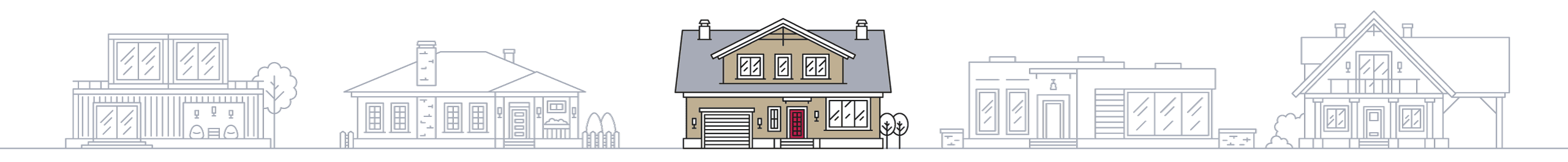 Residential Houses - graphic design element