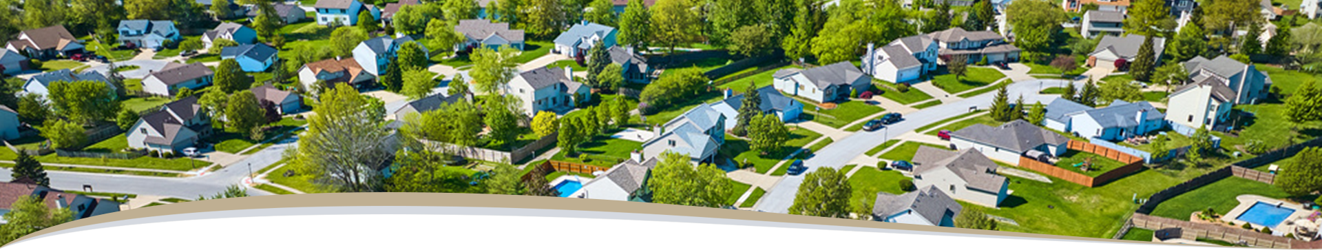 Home subdivision from the air