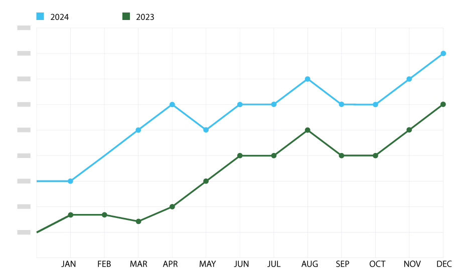 Year over Year Revenue Chart